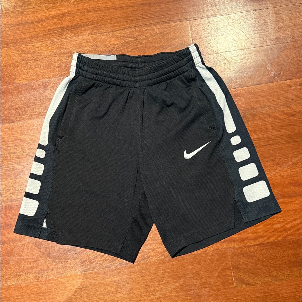 Nike Black Shorts with White Detailing